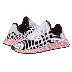 Adidas Deerupt Sneakers Pull-on Running Shoes, Stretchy Size 6.5
